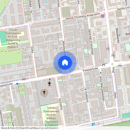 Wołomiński, Ząbki, Mikołaja, Kopernika