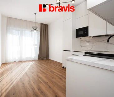 Pronájem bytu 3+kk, Brno - Heršpice, novostavba, částečně zařízené,... - Photo 2