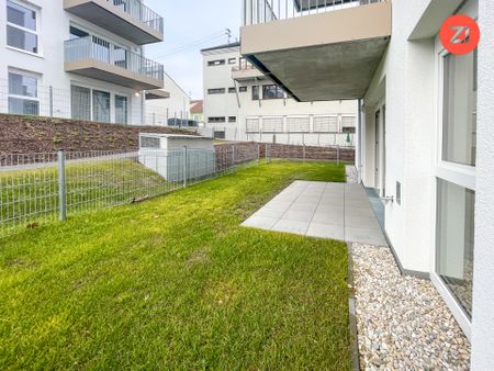 Geförderte 2-Zimmer-Wohnung mit Tiefgaragenparkplatz , Terrasse & Garten in Gallspach. Erstbezug! - Foto 4