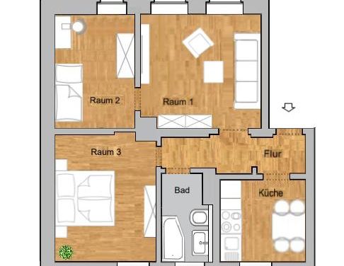 Charmante Wohnung nahe Gymnasium sucht Mieter! - Foto 1