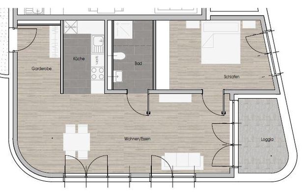 Herrlich. 2-Zimmer Neubau-Wohnung in Weinstadt - Photo 1