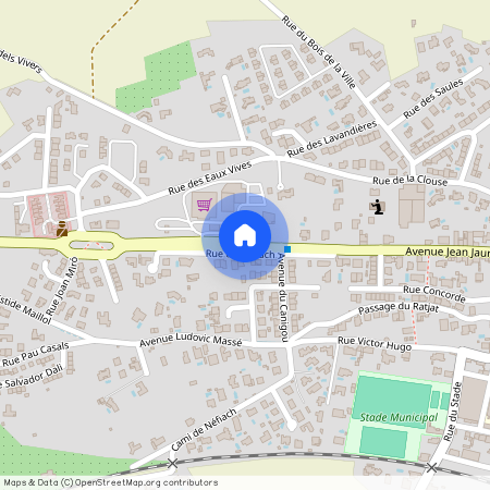 à, Location maison, Village, Millas