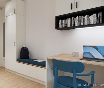 Stylisches Apartment für Studierende – wohnen im Quartillion Wiesbaden - Photo 1