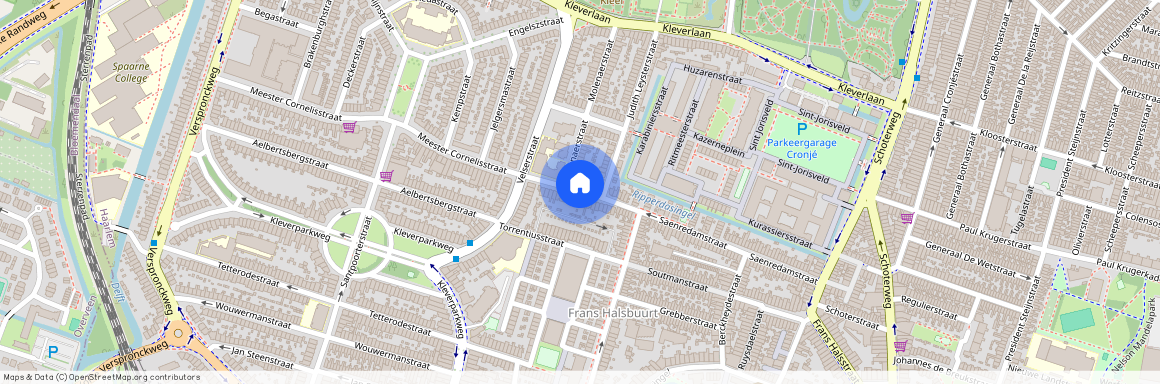 Kleverpark-zuid, 2023 ZZ, Saenredamstraat, Haarlem