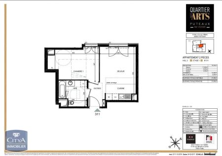 Appartement à louer 2 pièces 37.95m² - Photo 5