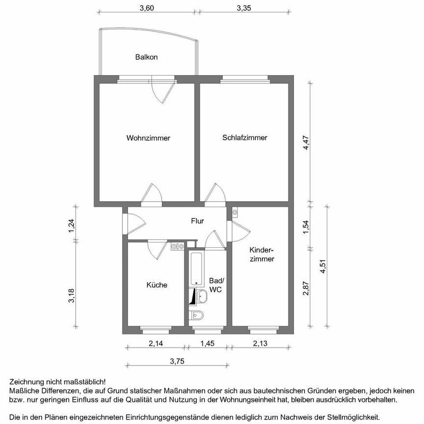 Erstbezug nach Sanierung und Sonnenbalkon - Foto 2