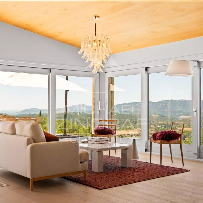 Proche Valbonne - Villa contemporaine avec vue panoramique - 4 chambres - Photo 1