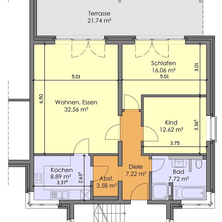 Traumhafte 3-Raumwohnung am Stadthafen - Foto 2