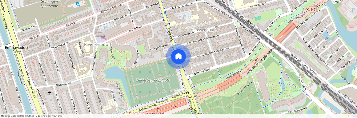 Rivierenbuurt, 9725 AB, Hereweg, Groningen