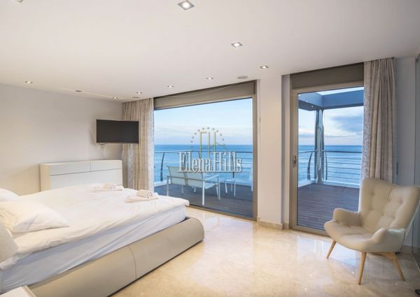 Modern seafront villa with incredible panoramic sea views in elite residential area of Altea, Alicante, Valencia