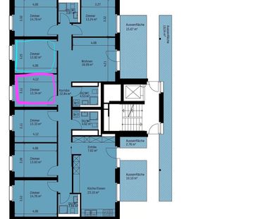 1 Zimmer, 13 m², 3. Stock - Photo 6