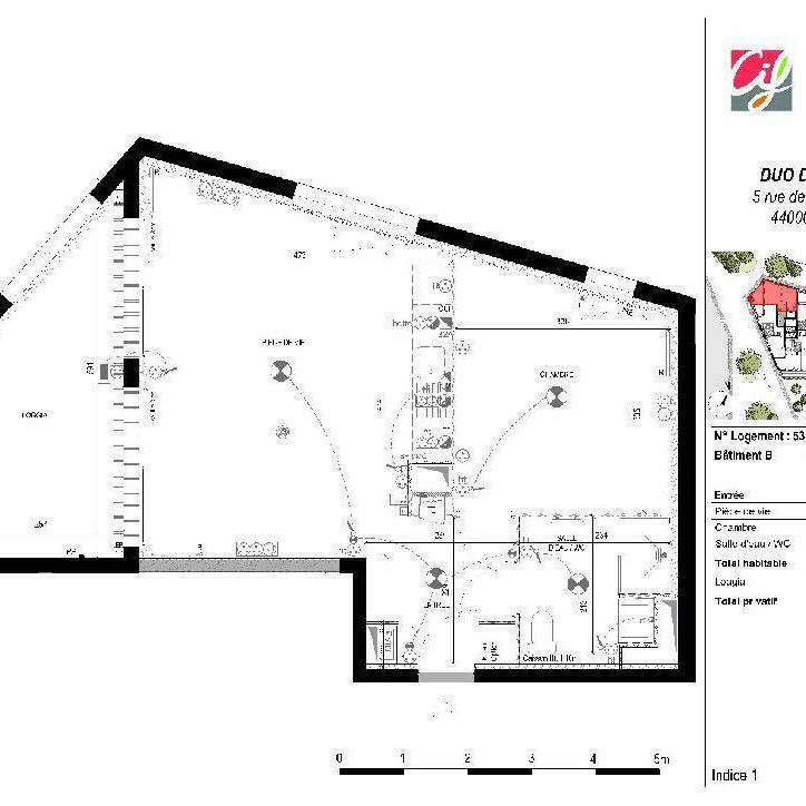 Location appartement t2 45 m² à Nantes (44000) St Donatien/Jardin des Plantes-Gare Sud - Photo 2