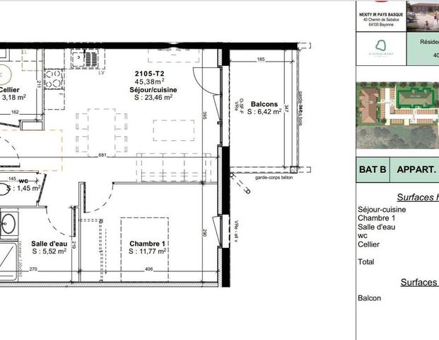 location Appartement T2 DE 45.38m² À VIELLE ST GIRONS - Photo 1