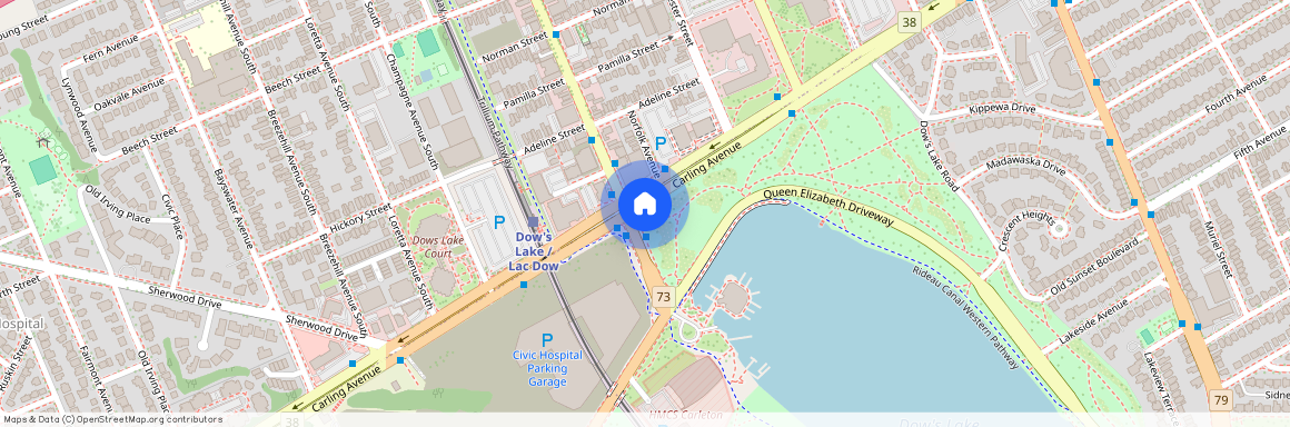 805 Unit #802 Carling Avenue, Dows Lake - Civic Hospital And Area