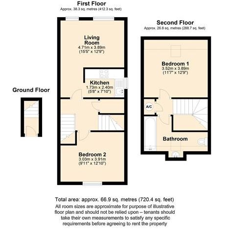 2 bedroom maisonette to rent - Photo 1