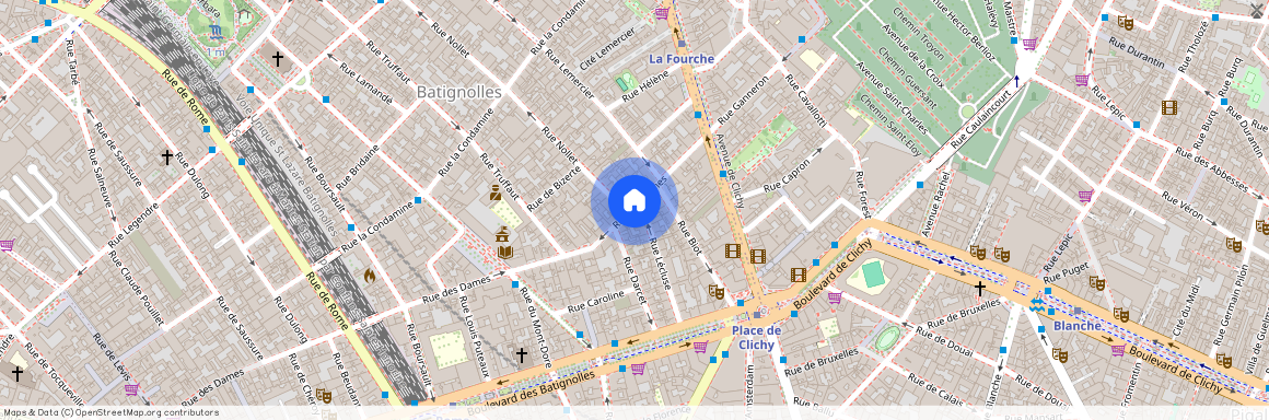 Appartement à louer rue des Dames, Paris 17ème