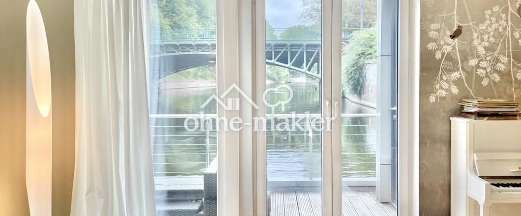 Exklusives schwimmendes Haus mit PKW Stellplatz zentral in Hamburg zu vermieten - Photo 1