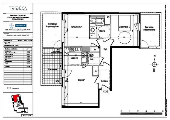 Appartement T4 à louer Vern Sur Seiche - 77 m² - Photo 1