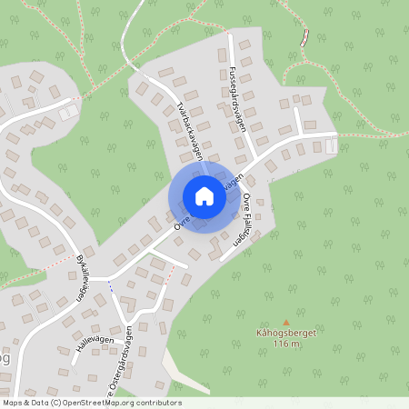 Övre Östergårdsvägen, Jonsered