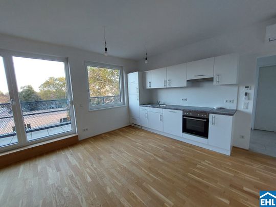 2-Zimmer Dachgeschoßwohnung mit großem Balkon! Nahe der Donauinsel - Photo 1