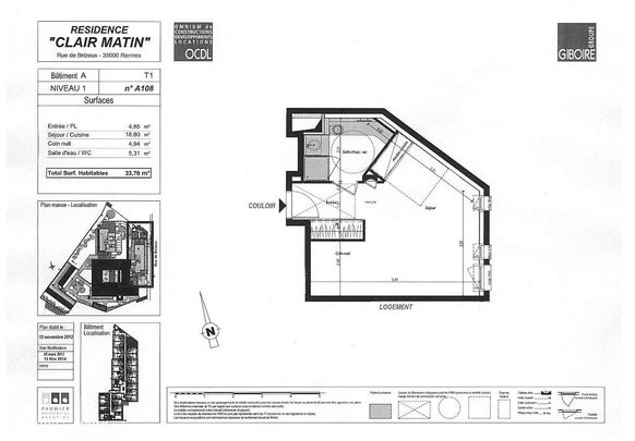 Appartement T2 à louer - 31 m² - Photo 1