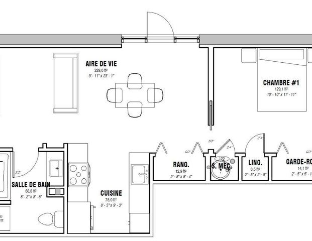 Logement Neuf (3½) Dans Un Triplex - Photo 1