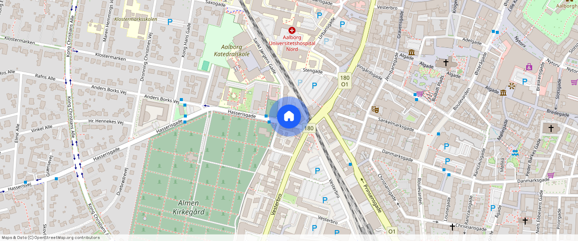 Hasserisgade **, 1. th., Aalborg