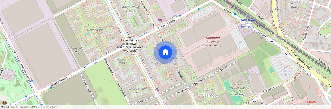 ul. Herbu Oksza 17, Szamoty, Ursus, Warszawa, mazowieckie