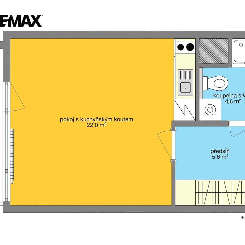 Pronájem bytu 1+kk 32 m² - Photo 1
