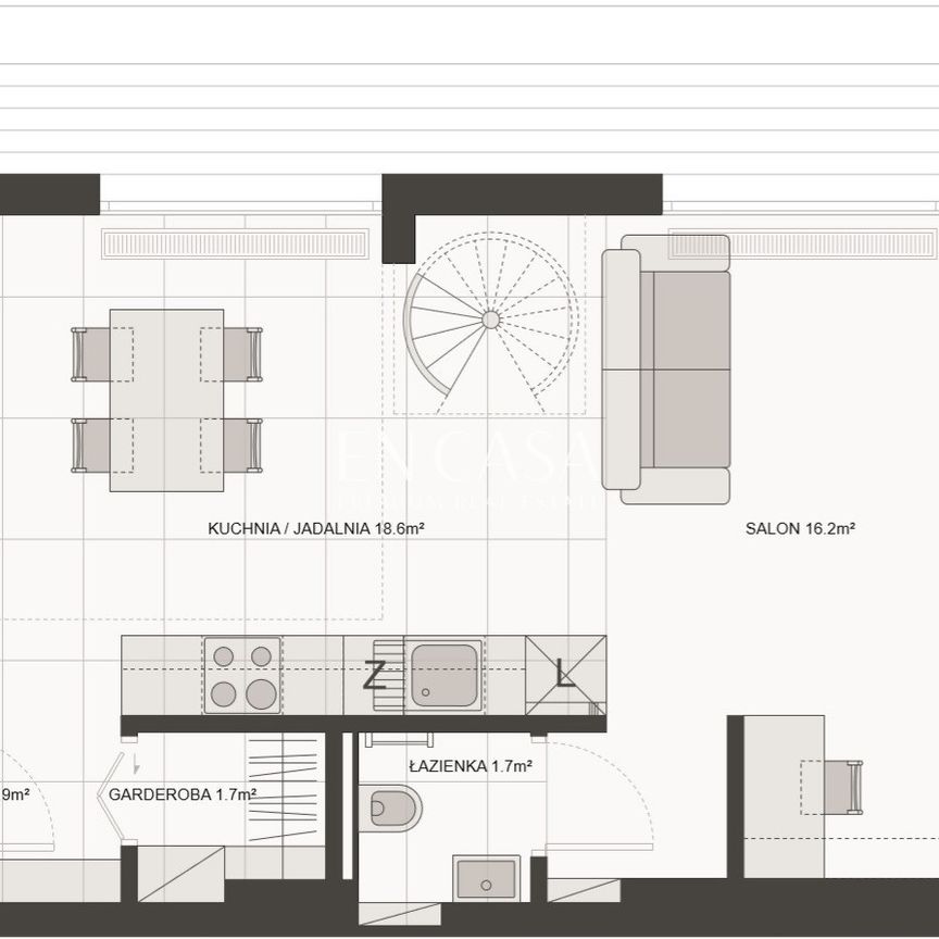 # Soft loft przy metrze na Starym Mokotowie, 64m - Zdjęcie 1