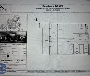 Location Appartement 2 pièces 36m² EYSINES 33320 - Photo 2