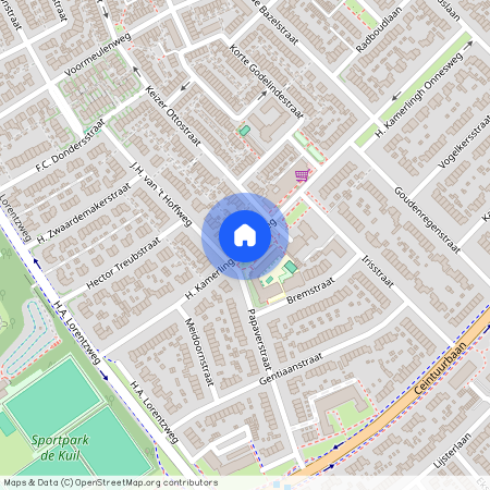 Bloemenbuurt, 1402 EK, H. Kamerlingh Onnesweg, Bussum