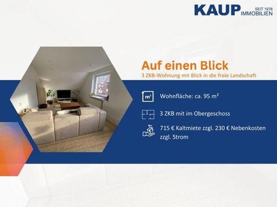 Wir haben den Blick auf Wiesen und Felder! 3 ZKB Wohnung in Gütersloher Norden - Photo 1