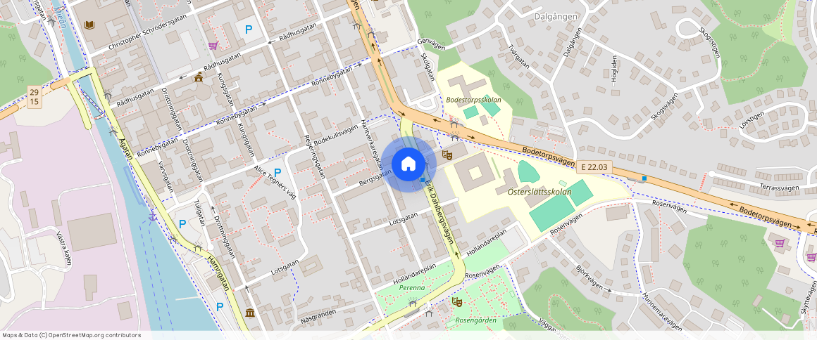 Bergsgatan **, Karlshamn