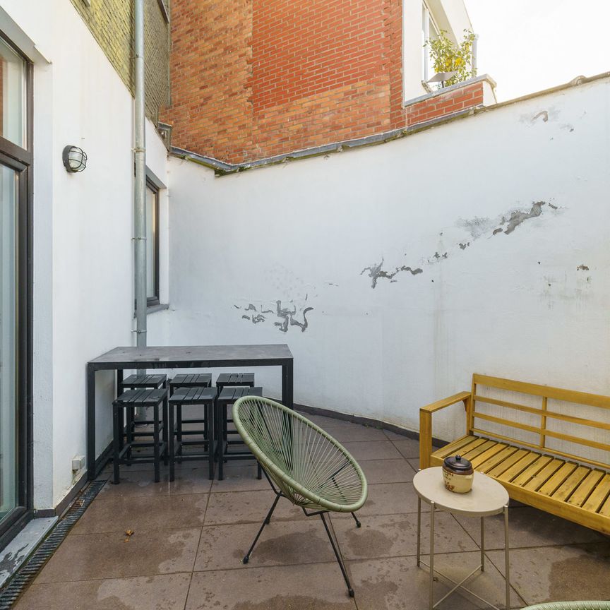 Gelijkvloers 2 slk appartement met stadstuin te Hoboken - Foto 1