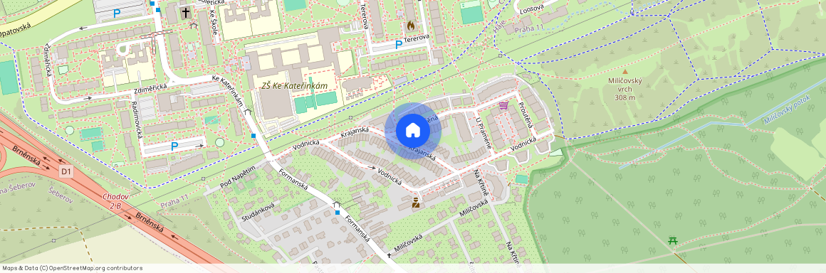 Proutěná, Praha 4 - Újezd u Průhonic