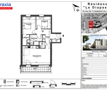 Appartement Tours 3 pièce(s) 70.5 m2 - Photo 2