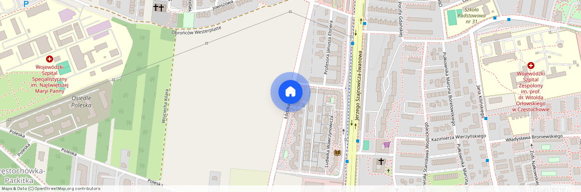 ul. Łódzka, Parkitka, Częstochówka-Parkitka, Częstochowa, śląskie