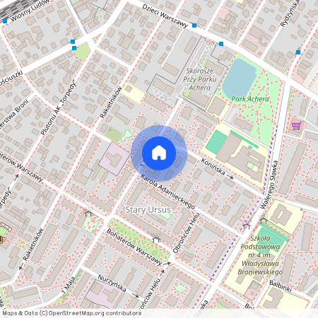 ul. 1 Maja, Skorosze, Ursus, Warszawa, mazowieckie