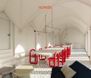 Volledig vernieuwde studentenkamer met hoogslaper in historisch kader - Photo 2