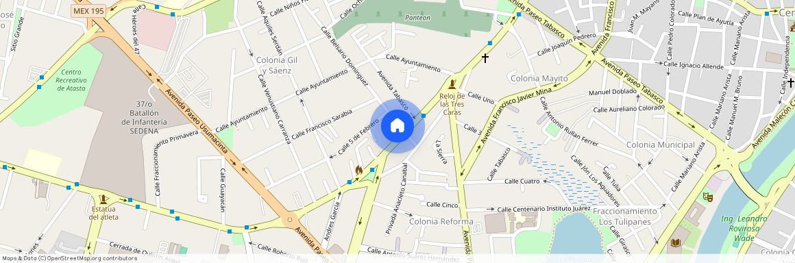 Av. Belizario Domínguez, 115, Primero De Mayo, Villahermosa Centro, Tabasco, 86190, México