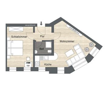 Helle Wohnung in zentraler Lage I moderne Einbauküche I Bad mit Dusche - Photo 4