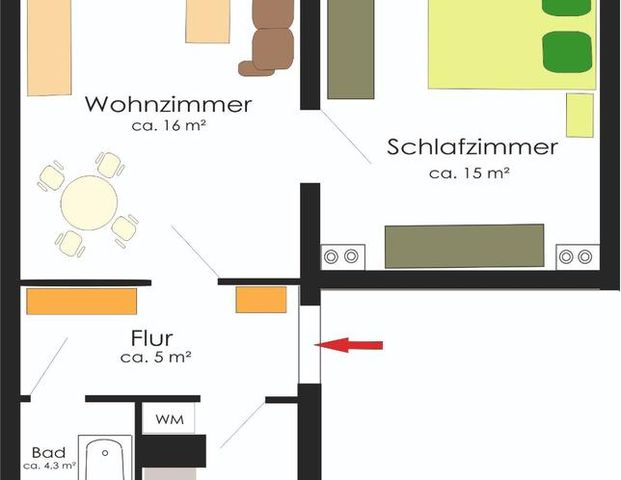 Schöne Wohnung genau für Sie mit Südbalkon!!! - Photo 1