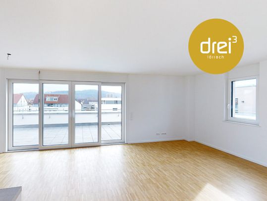 Ganz oben angekommen! Exklusive 3-Zimmer Penthousewohnung mit Dachterrasse und EBK - Foto 1