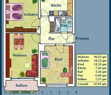 Erstbezug nach Sanierung: nette Nachbarn gesucht für 3-Zimmer-Wohnu... - Photo 1