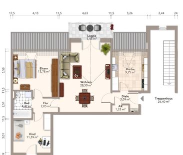 Neu sanierte 3-Raum-Wohnung in idyllischer Lage - Foto 1