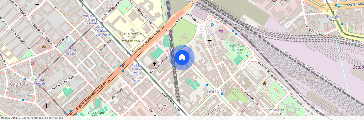 Via Giuseppe Govone, 83, 20155 Milano MI, Italy, Milano, Lombardy 20155