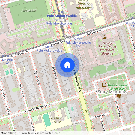 al. Aleja Niepodległości, Stary Mokotów, Mokotów, Warszawa, mazowieckie