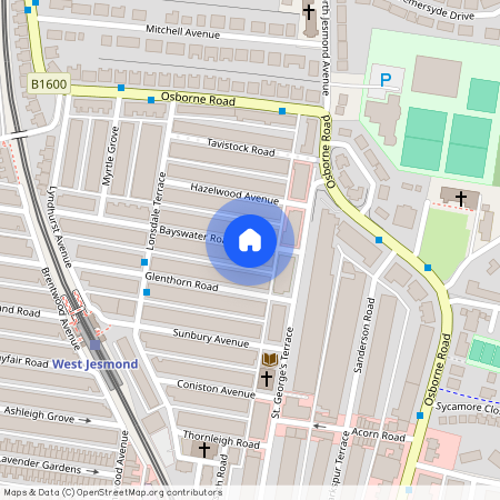 Bayswater Road, Jesmond, Newcastle Upon Tyne