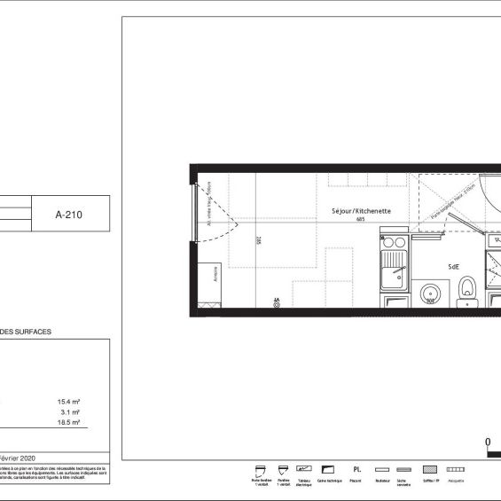 Location Appartement 1 pièce 18m² MONTPELLIER 34000 - Photo 1